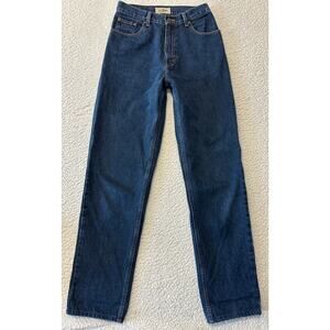 LL Bean Womens Straight Denim Jeans Size 8 Tall
